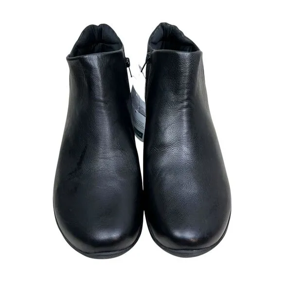David Tate Sportivo Mens Ankle Boots Black Waterproof Leather Zip Up‎ Size 13W