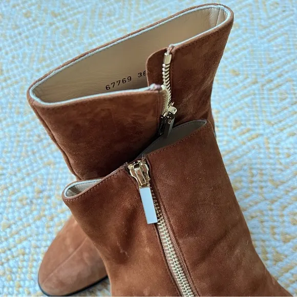Dear Frances Spirit Boots in Copper Suede 36