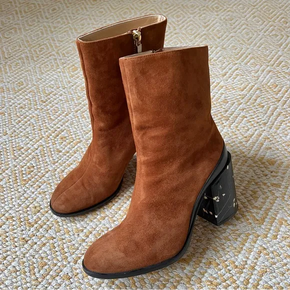 Dear Frances Spirit Boots in Copper Suede 36