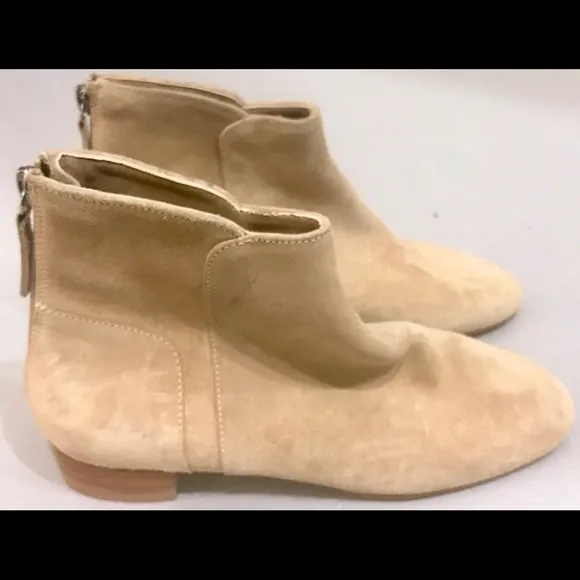 Delman suede beige boots