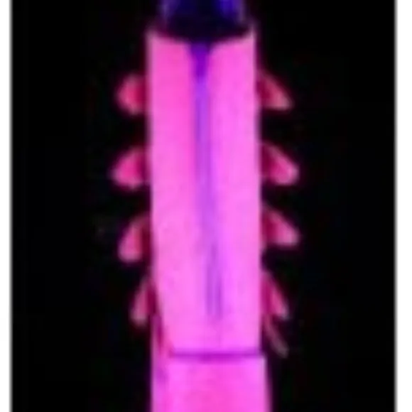 Demonia Swing 230G UV Reactive Pink Glitter Boot