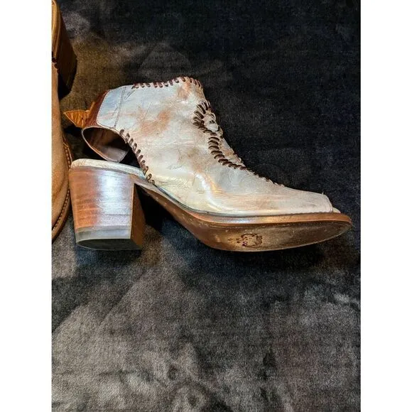 Denver boots leather Open toe heel. Style Leonere. Size 8