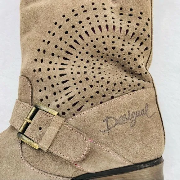 Desigual, Leather Sacha Boots, Size EU 38