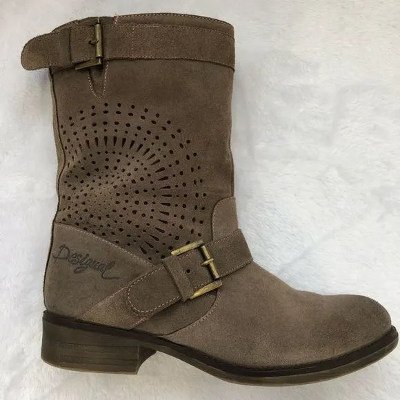 Desigual, Leather Sacha Boots, Size EU 38