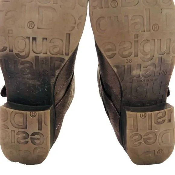 Desigual, Leather Sacha Boots, Size EU 38