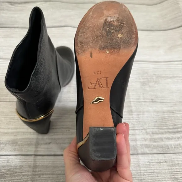 Diane von Furstenberg Leather Glenda Boots