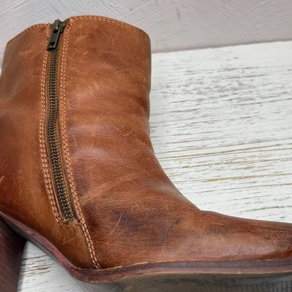 Diba True supple leather Tall Toes boots Brown Size 8