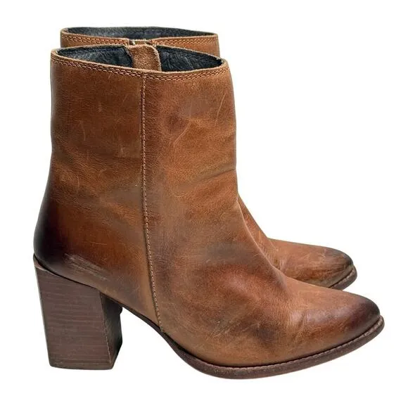 Diba True supple leather Tall Toes boots Brown Size 8