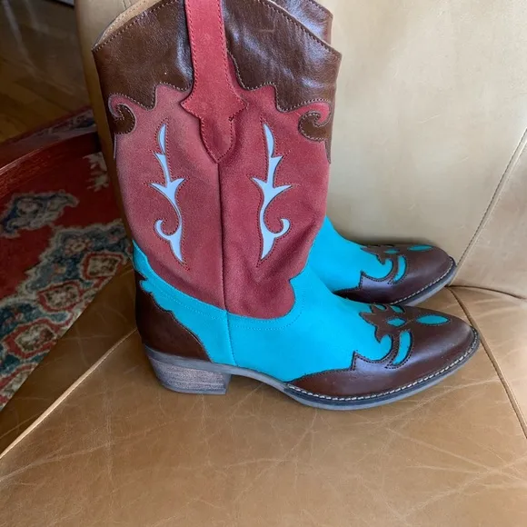 Diego di Lucca D-Drifter western Cowgirl boots 7M