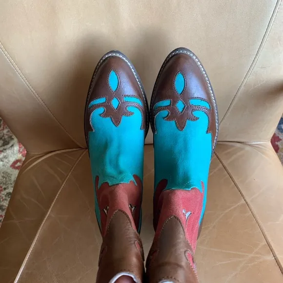 Diego di Lucca D-Drifter western Cowgirl boots 7M