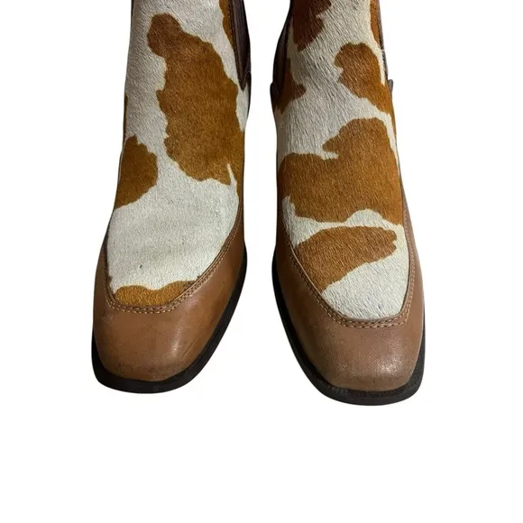 Dingo Cow Print Hair Hide Boots