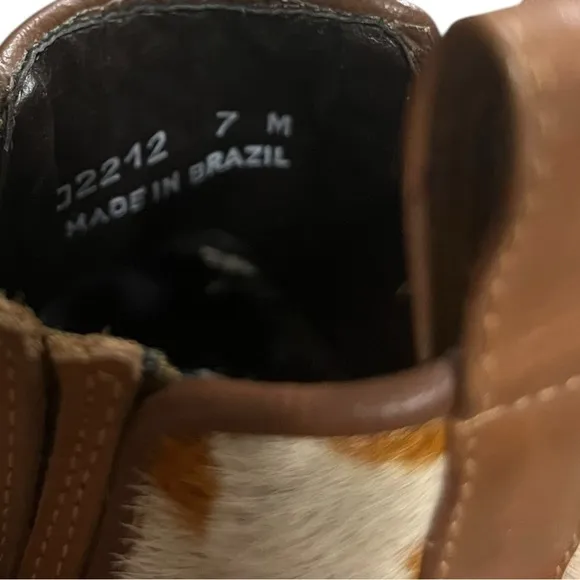 Dingo Cow Print Hair Hide Boots