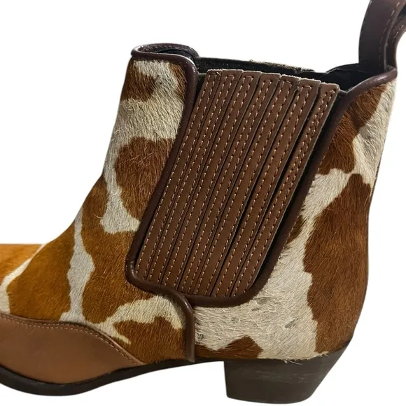 Dingo Cow Print Hair Hide Boots