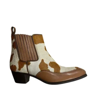 Dingo Cow Print Hair Hide Boots