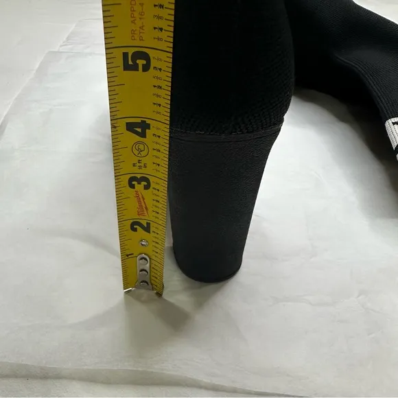 DKNY Black High-Heel Sock Boots