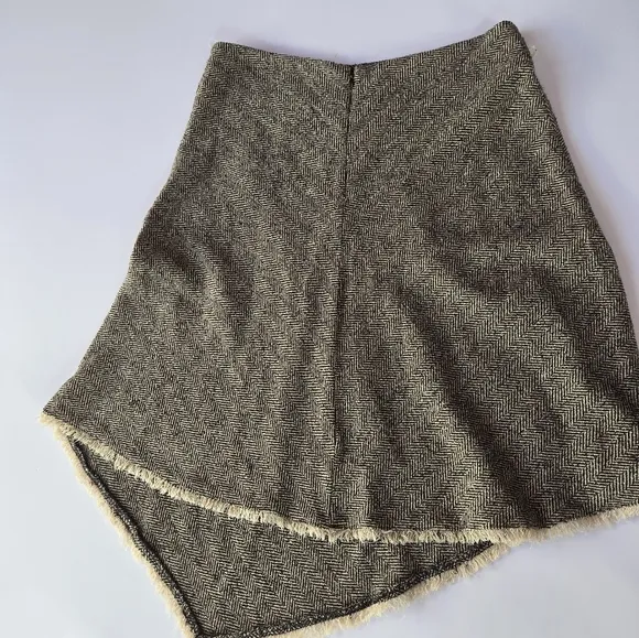 DKNY VTG Tweed Wool Asymetrical Skirt Size 12