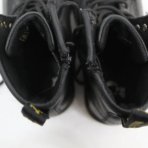 Doc Martens Youth Black Leather Lace Boots