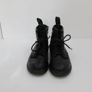 Doc Martens Youth Black Leather Lace Boots