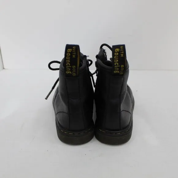 Doc Martens Youth Black Leather Lace Boots