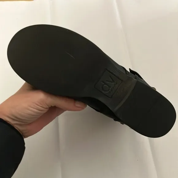 Dolce Vita Black Zip Moto Combat Boots 6.5 EUC