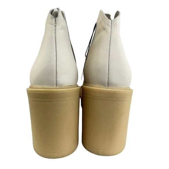 Dolce Vita Cache H20 Boots Ivory Size 11 Ankle Bootie Platform Waterproof Grunge