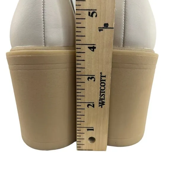 Dolce Vita Cache H20 Boots Ivory Size 11 Ankle Bootie Platform Waterproof Grunge