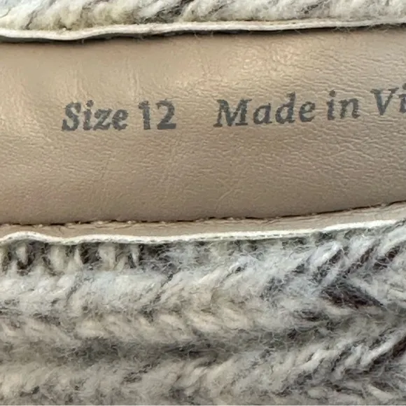 Dolce Vita Drago Taupe Leather Boots, Size 12, Women's Lug Platform Heeled Shoes