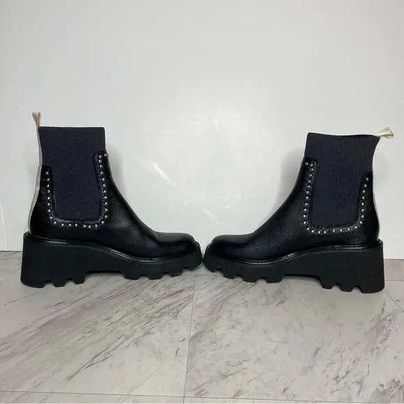 Dolce Vita Hoven Stud H2O Chelsea Chunky Leather Boot 9 1/2