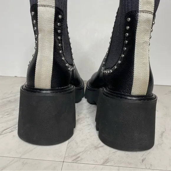 Dolce Vita Hoven Stud H2O Chelsea Chunky Leather Boot 9 1/2