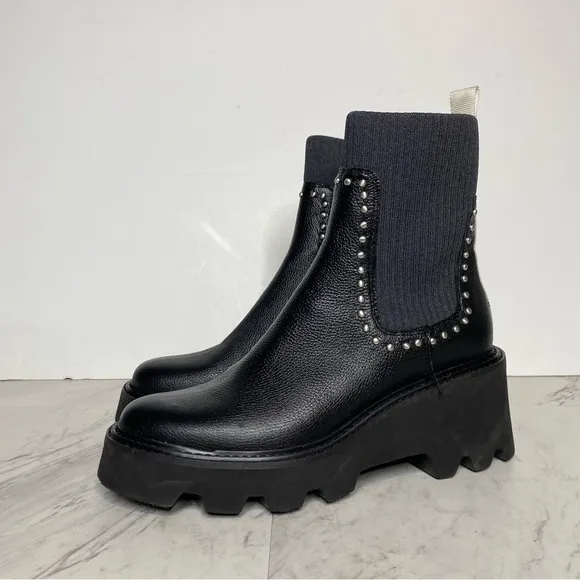 Dolce Vita Hoven Stud H2O Chelsea Chunky Leather Boot 9 1/2