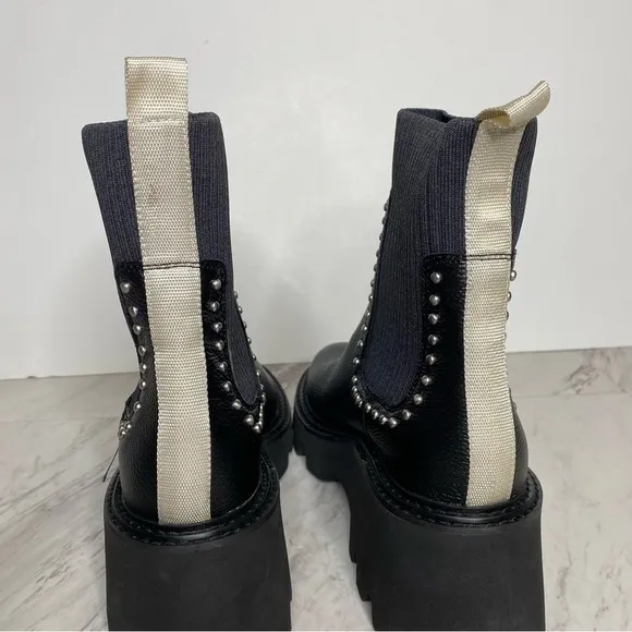 Dolce Vita Hoven Stud H2O Chelsea Chunky Leather Boot 9 1/2