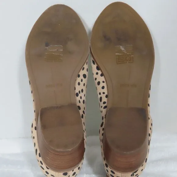 Dolce Vita Leopard Leather Ankle Boots Kaidie size 8 M women’s booties