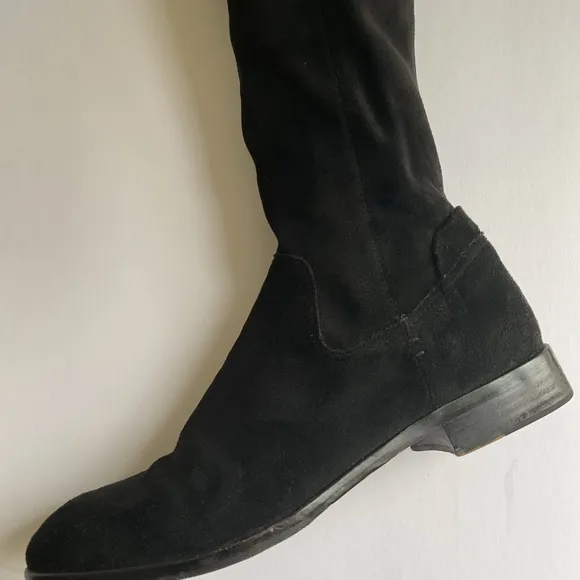 Dolce Vita Neely Over-The-Knee Suede Boots Black