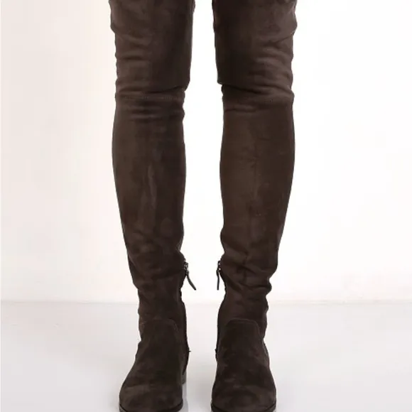 Dolce Vita Neely Over-The-Knee Suede Boots Black