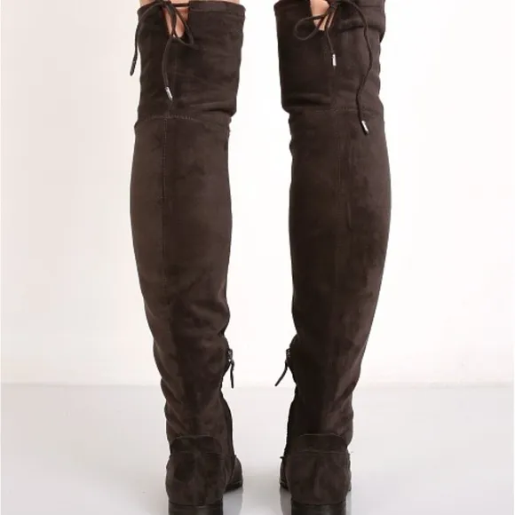 Dolce Vita Neely Over-The-Knee Suede Boots Black