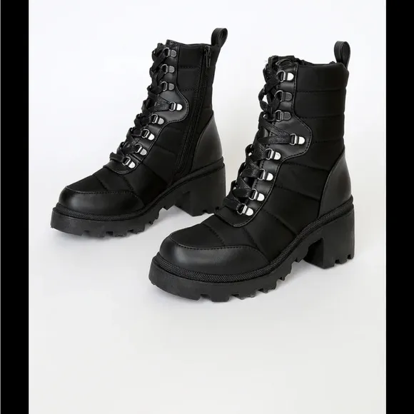 Dolce vita nonna lace up moto boots