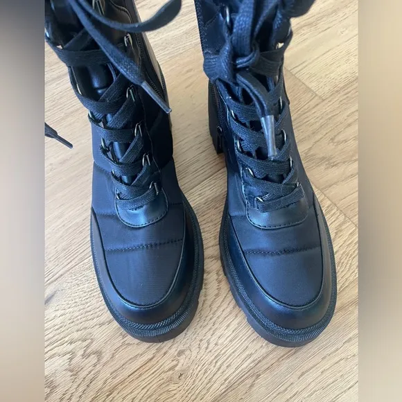 Dolce vita nonna lace up moto boots