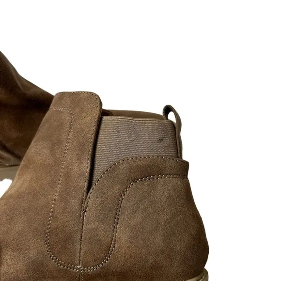 Dolce Vita Rango Ankle Boots Truffle Suede Lug Sole Booties Women’s Size 9.5