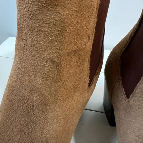 Dolce Vita Shadie H2O Western Booties Brown Suede Size 7
