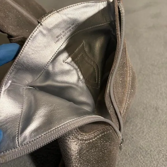 Dolce Vita Silver Sample Cowboy boots Size 5