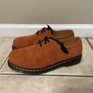 Dr. Doc Martens 1461 Corduroy Men’s 9 Oxford Duchess Boots Orange