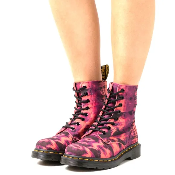 Dr. Martens 1460 Pascal Summer Tie Dye ( Tumbled ) Ankle Boots.