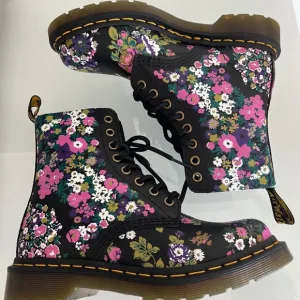 DR MARTENS 1460 Pascal Vintage Floral Leather Boots