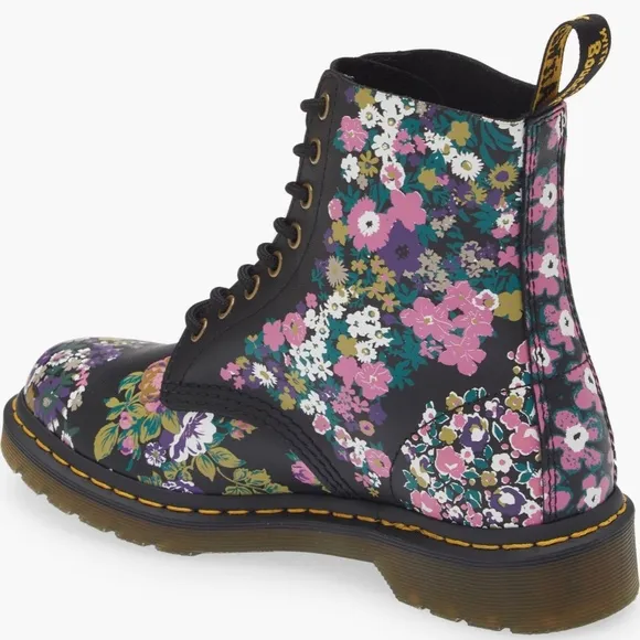 DR MARTENS 1460 Pascal Vintage Floral Leather Boots