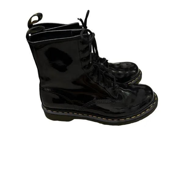 Dr. Martens 1460 Patent Leather Boots in Black Size 11