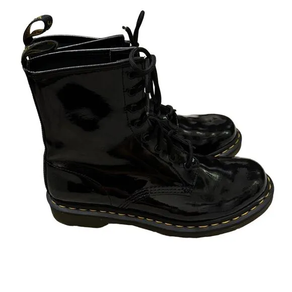 Dr. Martens 1460 Patent Leather Boots in Black Size 11