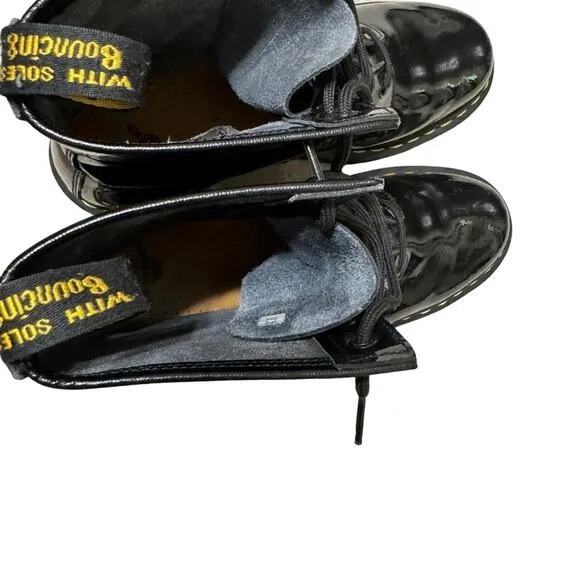 Dr. Martens 1460 Patent Leather Boots in Black Size 11