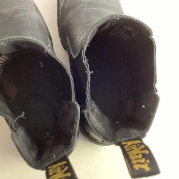 Dr. Martens Audrick Chelsea Boots Platform Stacked Sole Black Mens 11 Leather