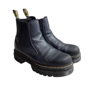 Dr. Martens Audrick Chelsea Boots Platform Stacked Sole Black Mens 11 Leather