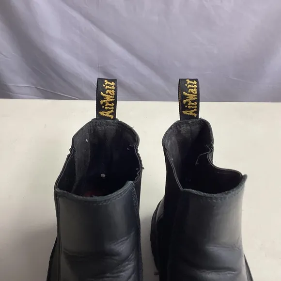 Dr. Martens Audrick Chelsea Boots Platform Stacked Sole Black Mens 11 Leather